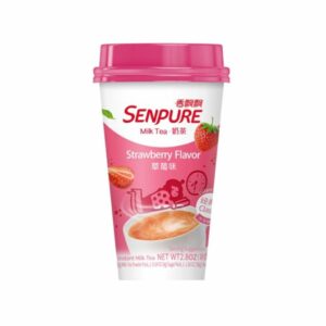 Senpure Bubble Tea Istantaneo con Nata de Coco al gusto Fragola