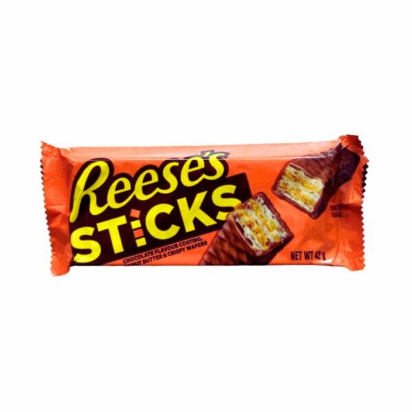 Reese's Sticks, wafer ripieni di burro d'arachidi e ricoperti da cioccolato al latte