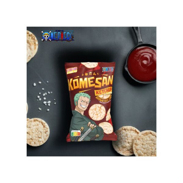 Ultra Pop One Piece Komesan Zoro, Chips Di Riso Integrale Gusto Ketchup - 60gr