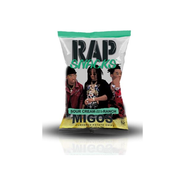 Rap Snacks Migos - Patatine gusto Panna Acida - 71gr