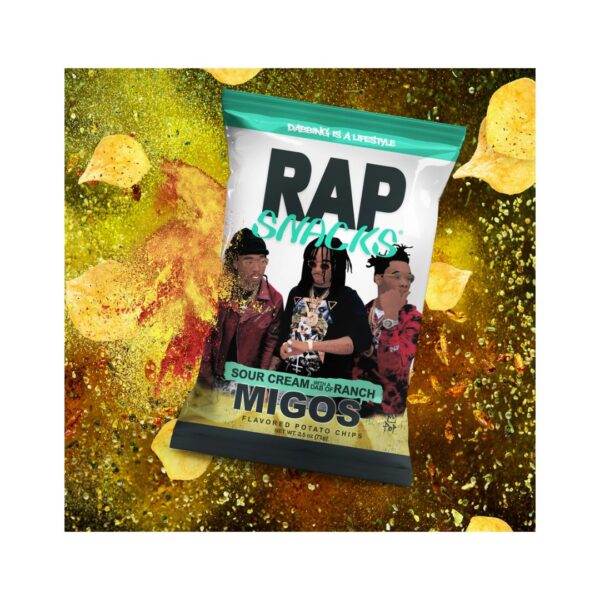 Rap Snacks Migos - Patatine gusto Panna Acida - 71gr